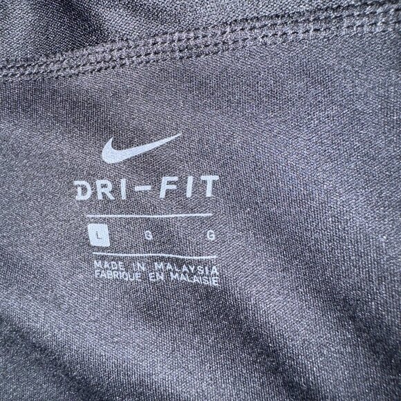 Nike Dri-Fit Women's Black Running Shorts Womens Large Two-Tone Black Gray - Picture 6 of 11